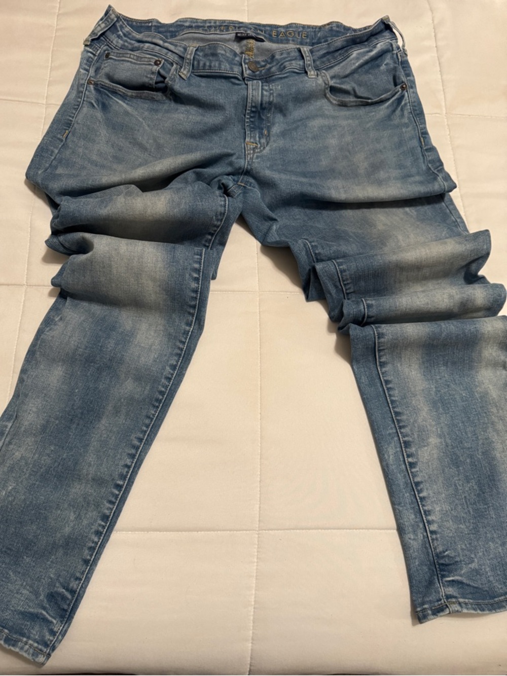 Mens American Eagle Outfitters Light Blue Flex Jeans- 38x34
